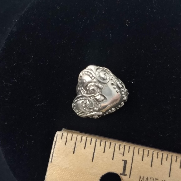 STERLING SILVER HEART & CROSS CHARMS/PENDANTS - Picture 4 of 4